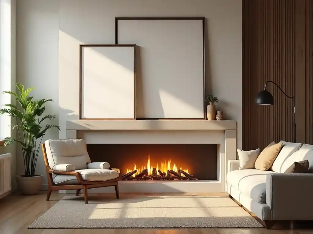 2-Living Room Fireplace Decor Idea