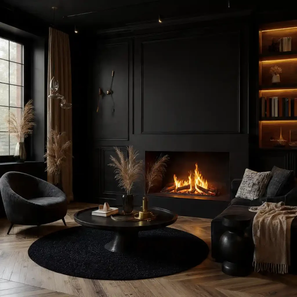 20-Black Living Room Ideas