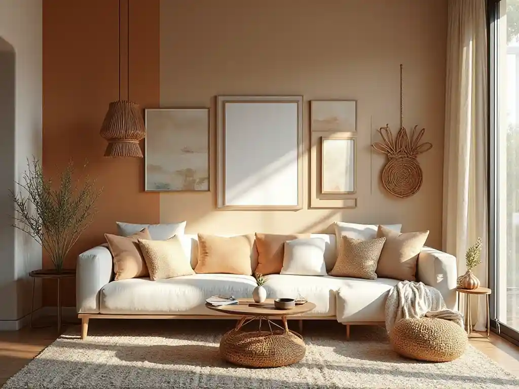 21-Modern Boho Living Room Idea