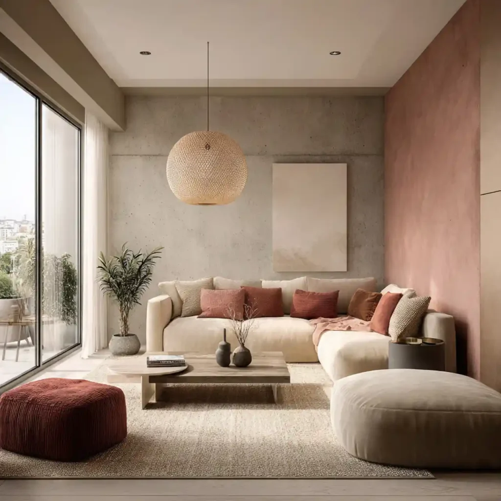 22-Pink Living Room Idea