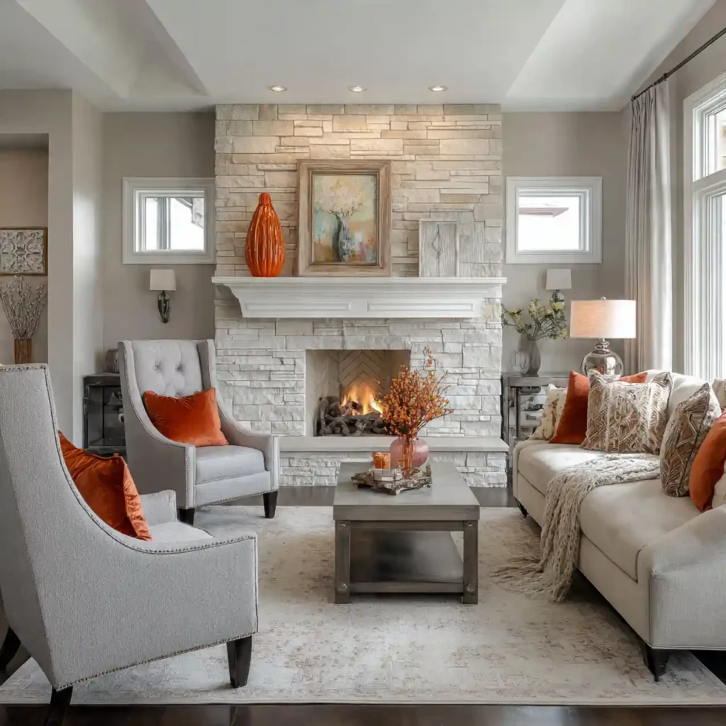 22-Modern Beige Living Room Idea