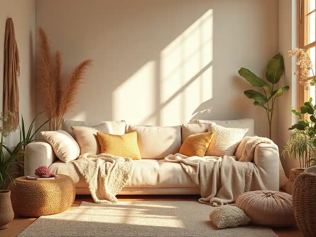 22-Modern Boho Living Room Idea