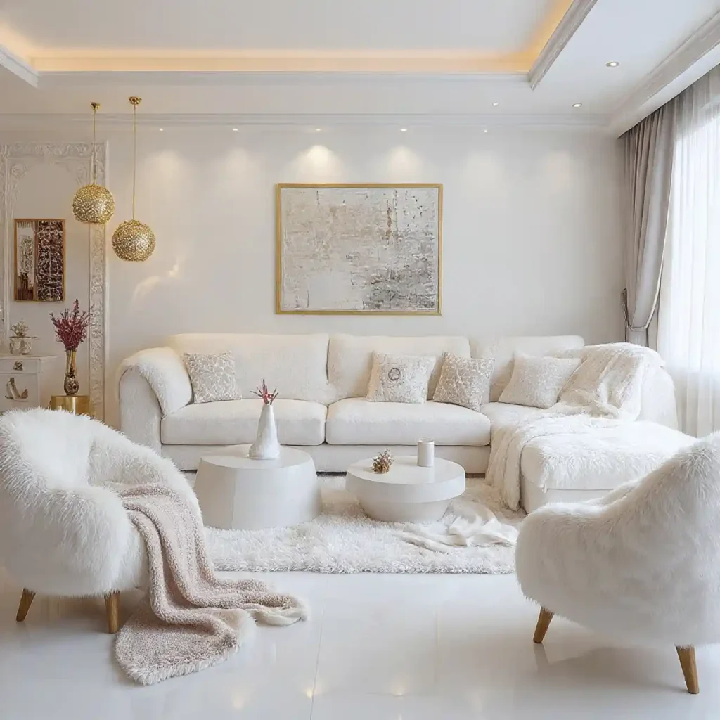22-White Living Room Idea