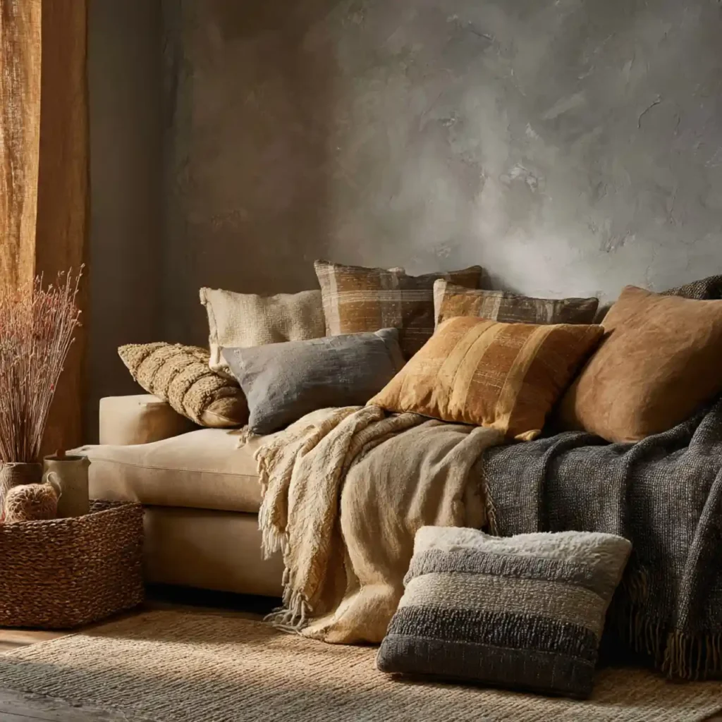 23-Earth-Tone Living Room Idea