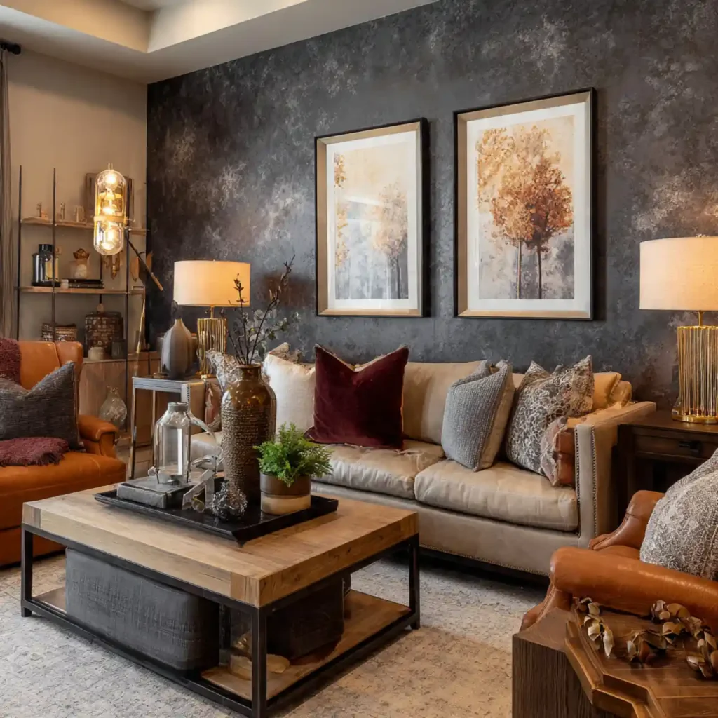 23-Fall Living Room Decor Idea