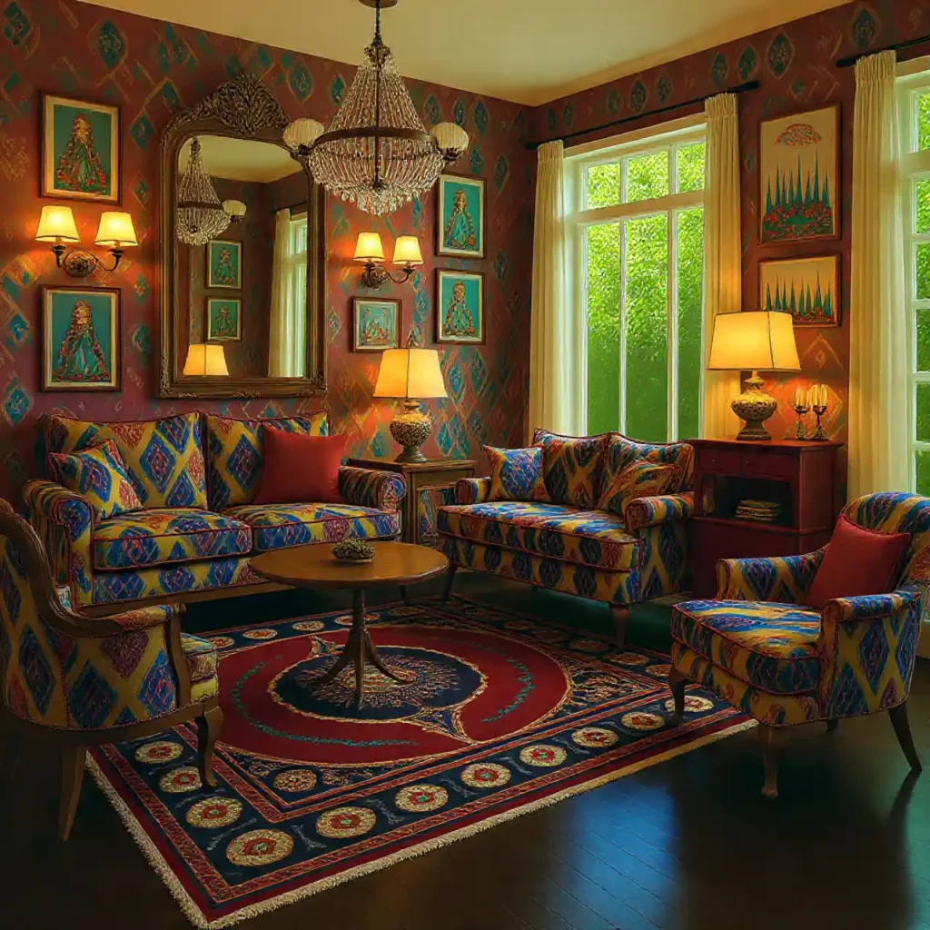 23-Maximalist Living Room Idea