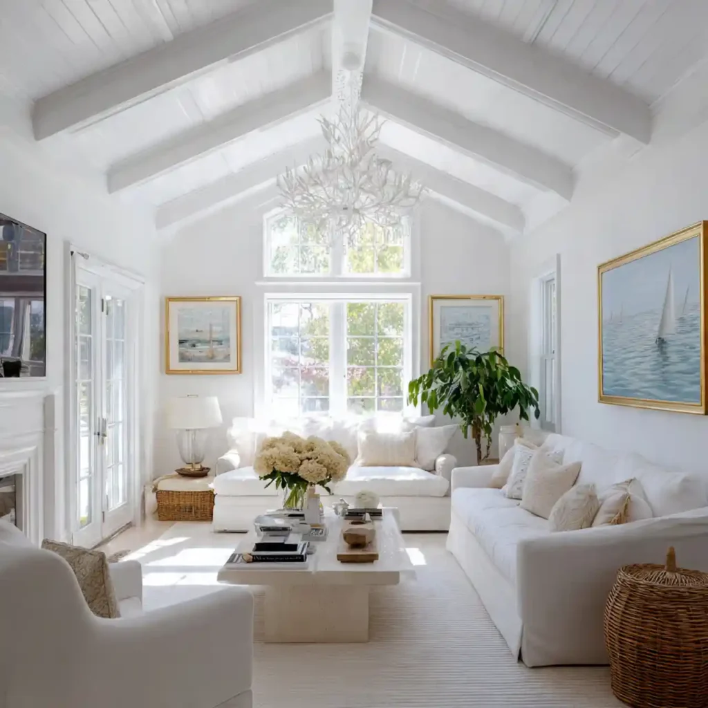 23-White Living Room Idea