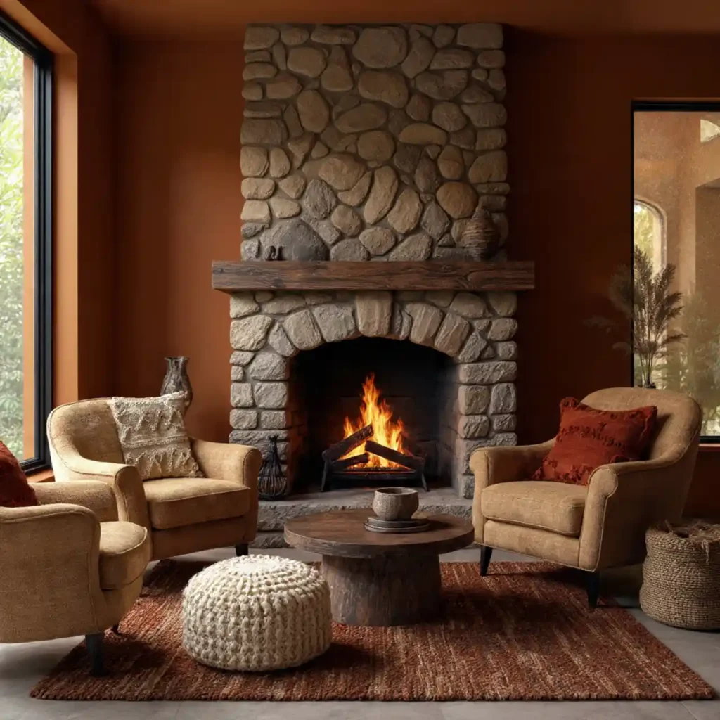 24-Earth-Tone Living Room Idea