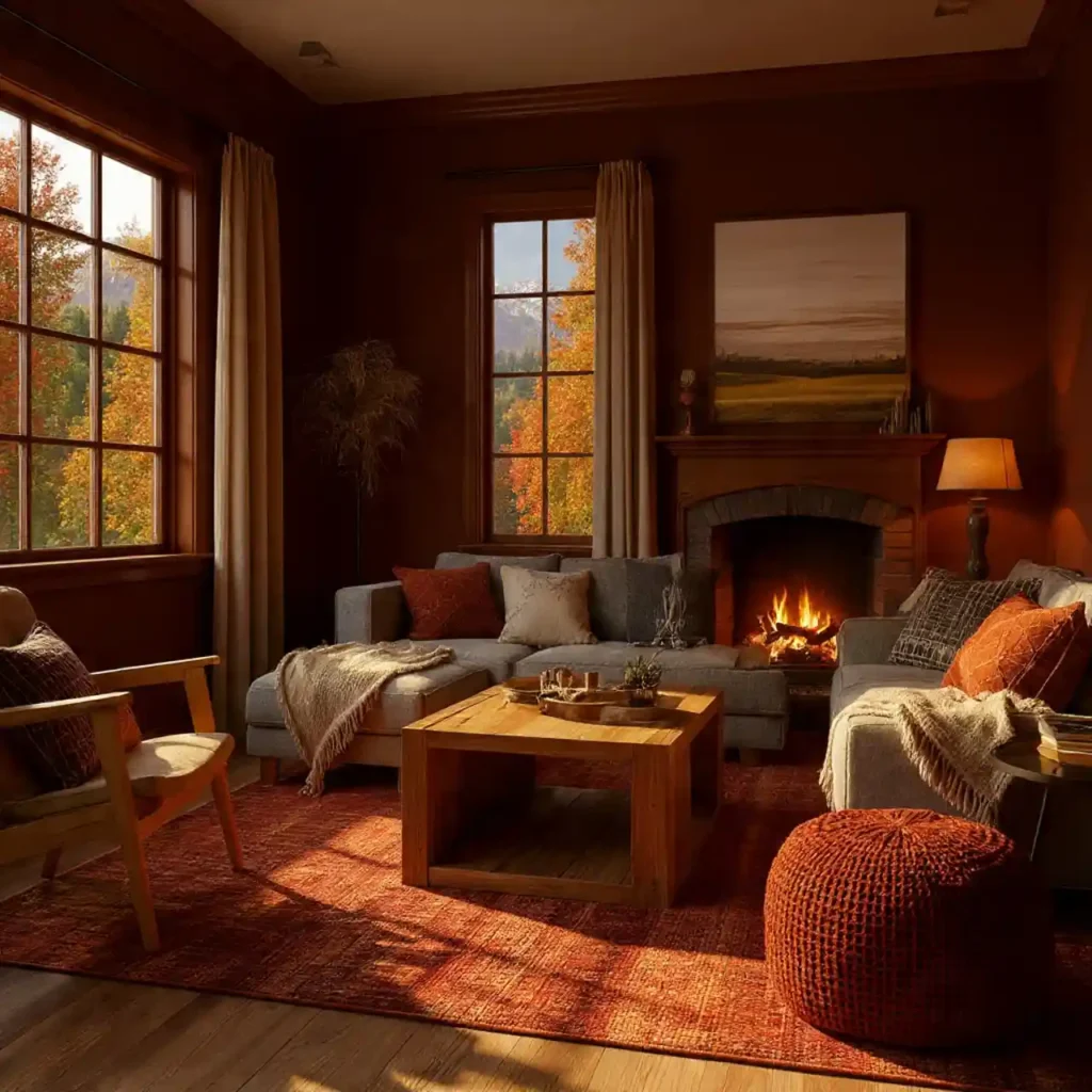 24-Fall Living Room Decor Idea