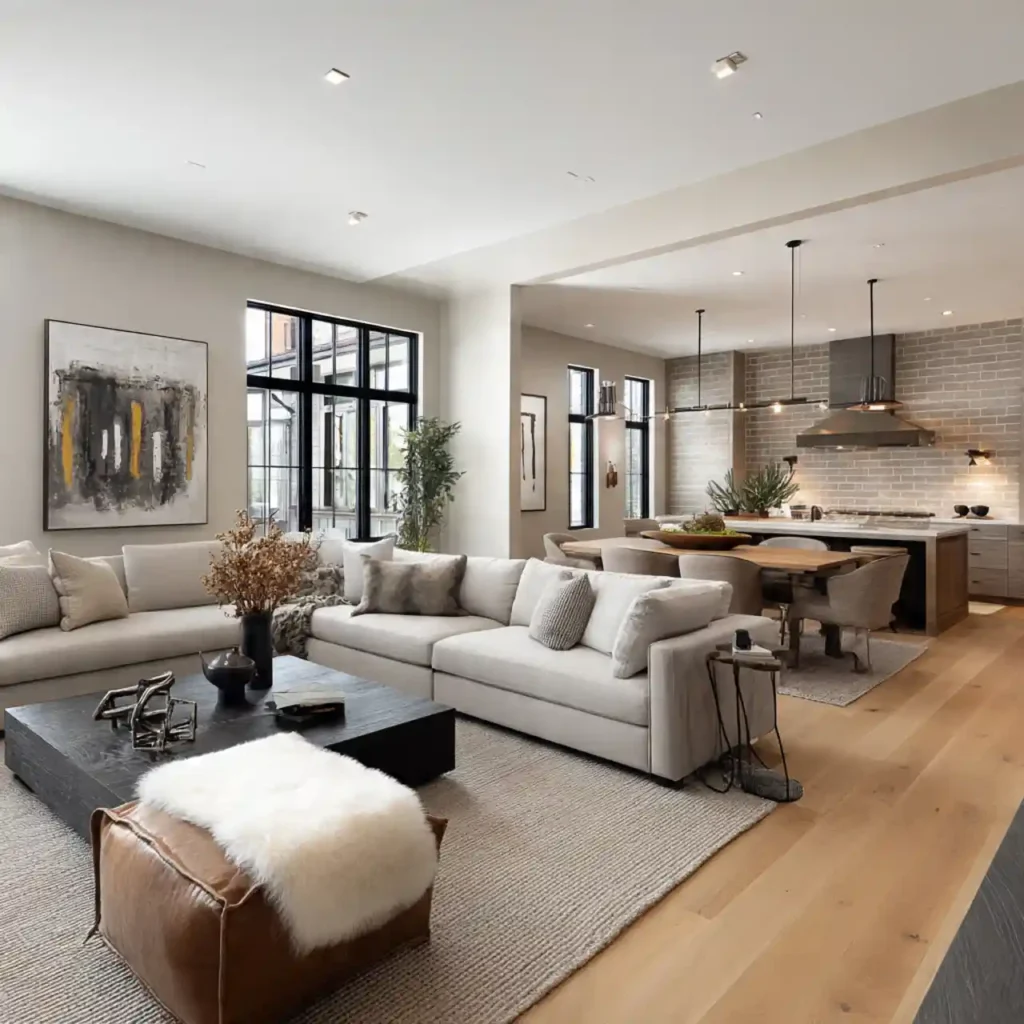 24-Open Concept Living Room Idea