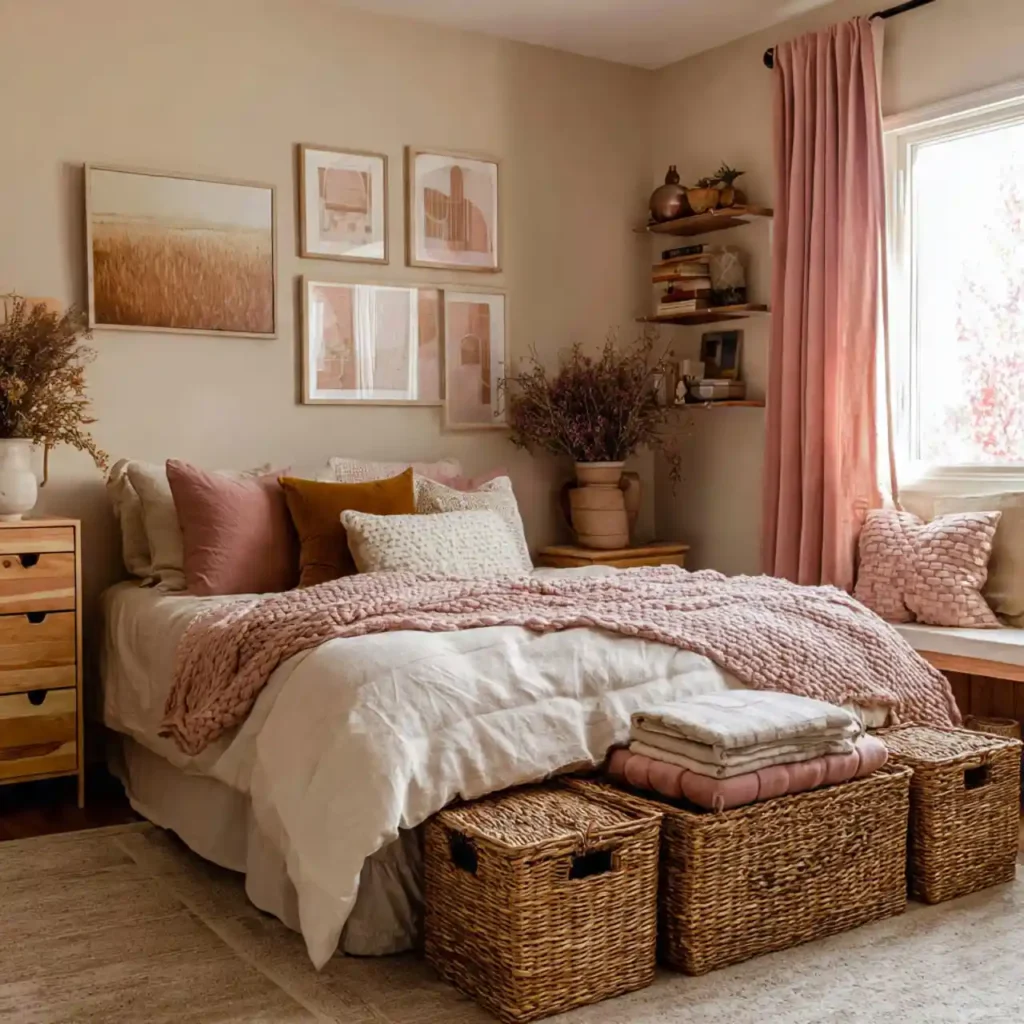 24-Pink Bedroom Idea