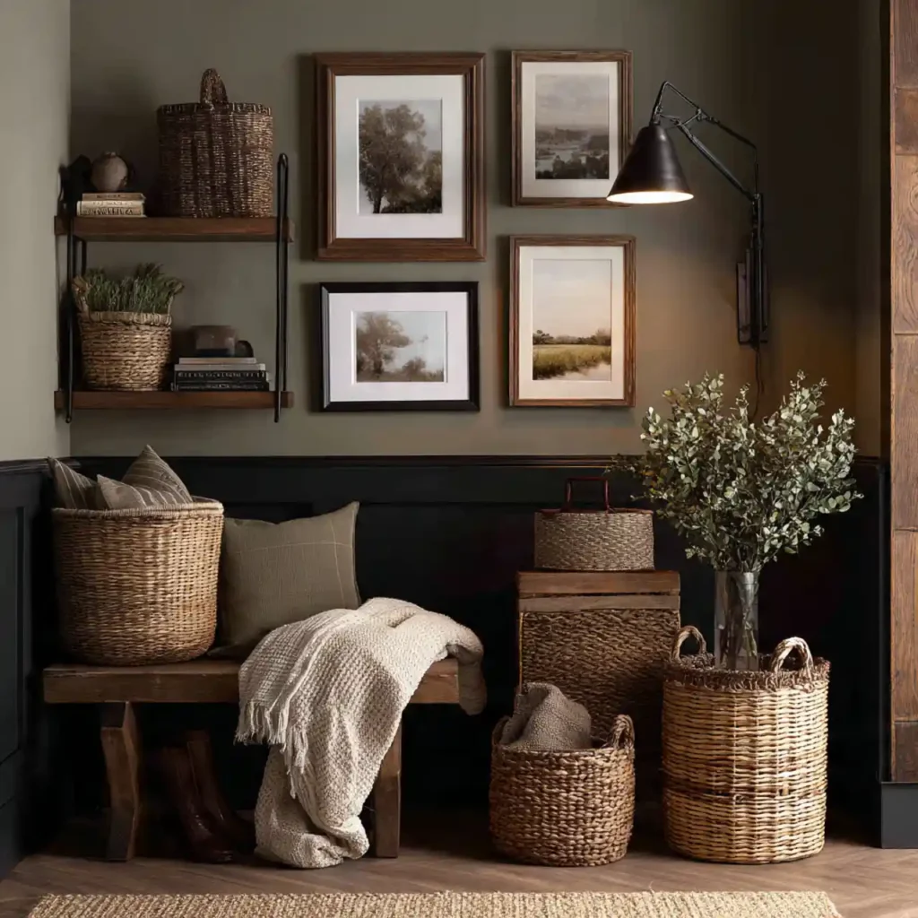 25-Budget-Friendly Dark Cottagecore House Interior Idea