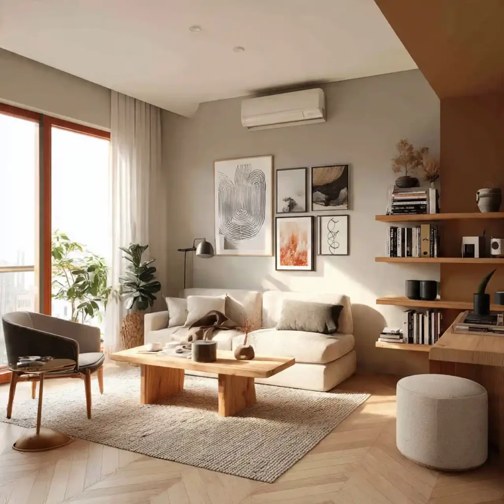 25-Earth-Tone Living Room Idea