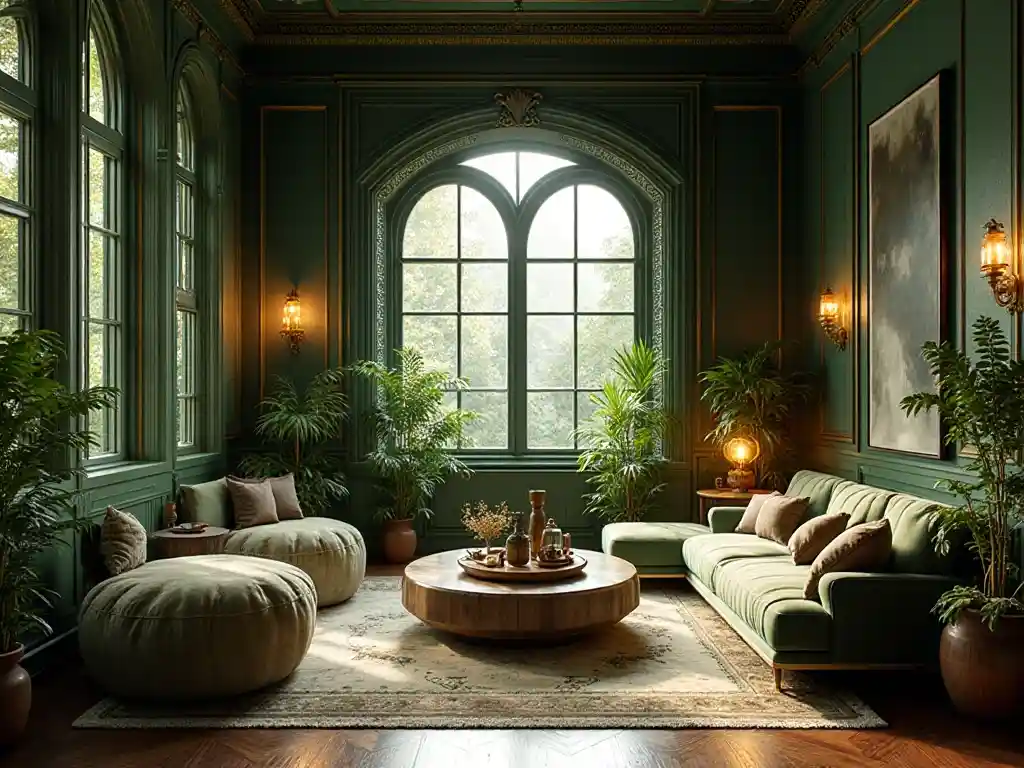25-Green living room ideas