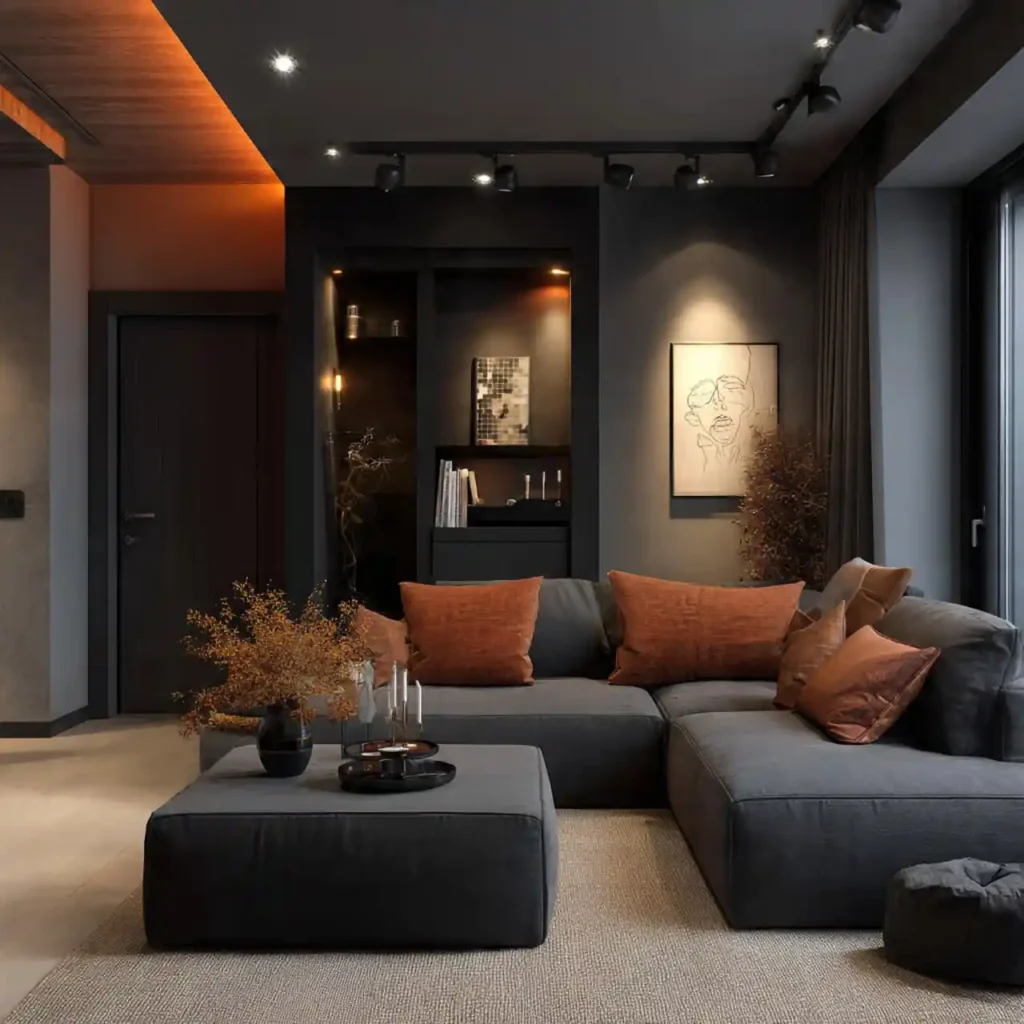 26-Long Narrow Living Room Idea
