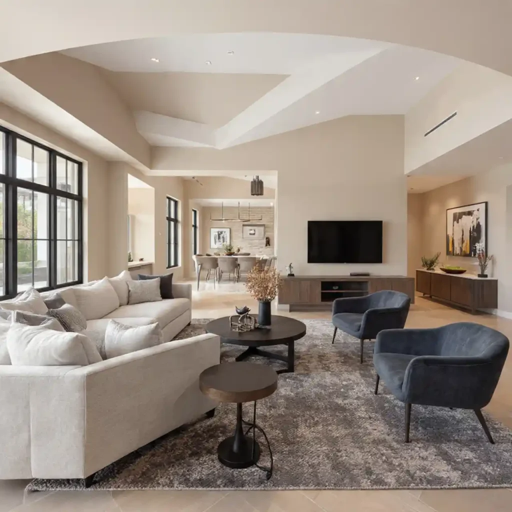 26-Open Concept Living Room Idea