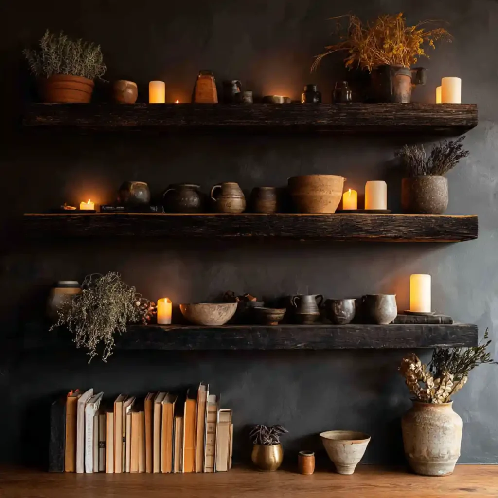 27-Budget-Friendly Dark Cottagecore House Interior Idea