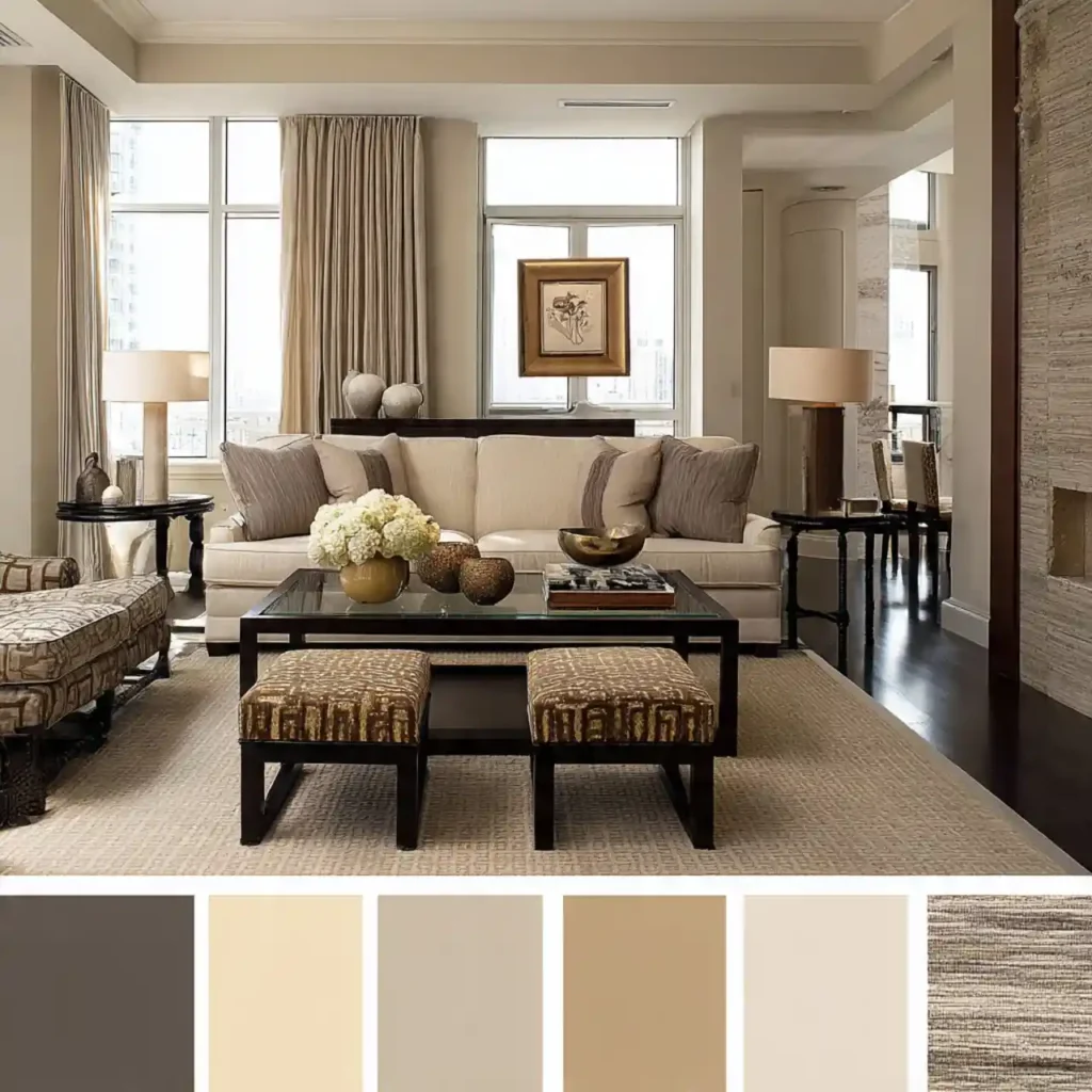 27-Earth-Tone Living Room Idea