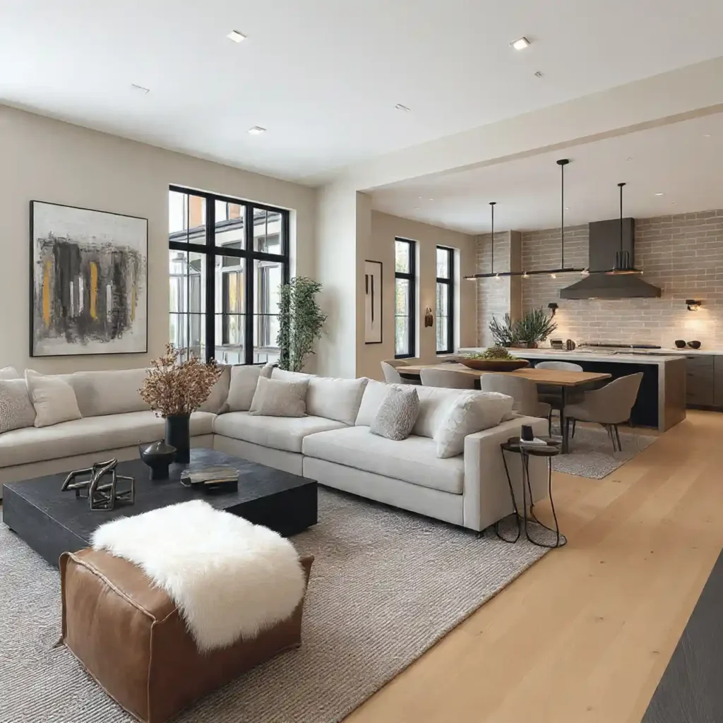 27-Open Concept Living Room Idea