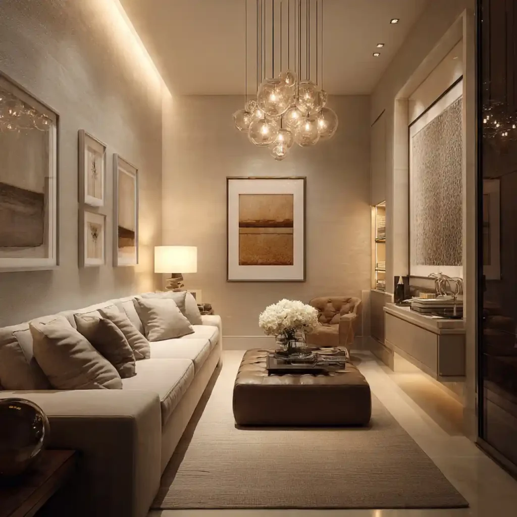 28-Long Narrow Living Room Idea