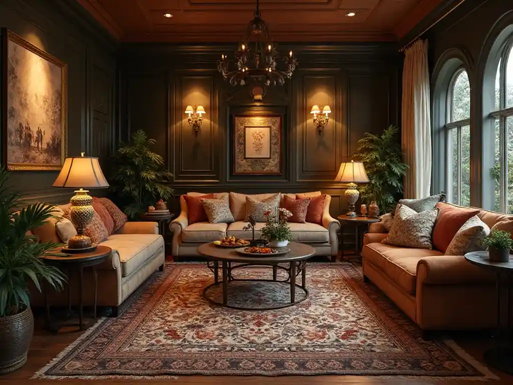 28-Maximalist Living Room Idea