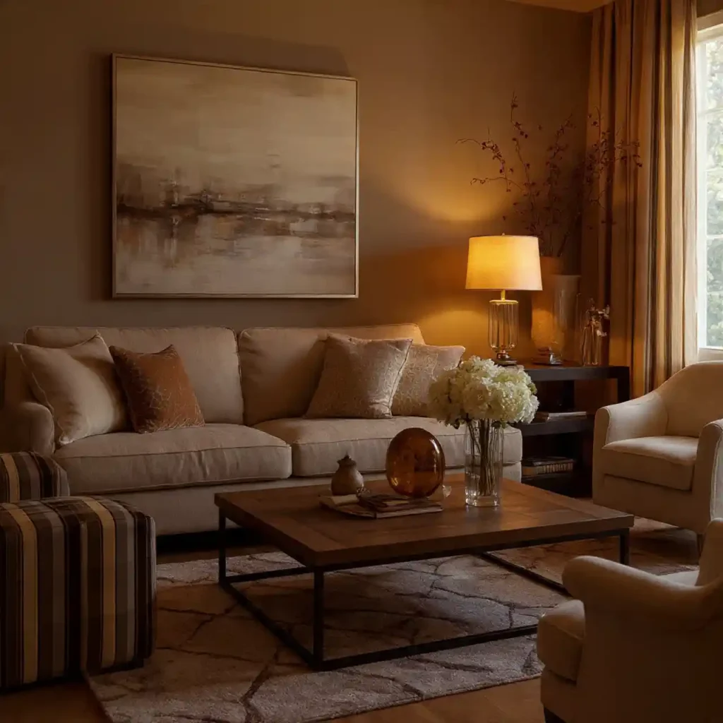 29-Earth-Tone Living Room Idea