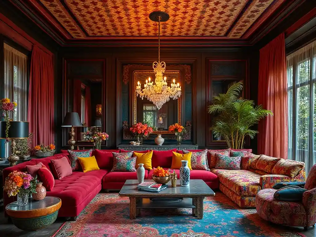 29-Maximalist Living Room Idea