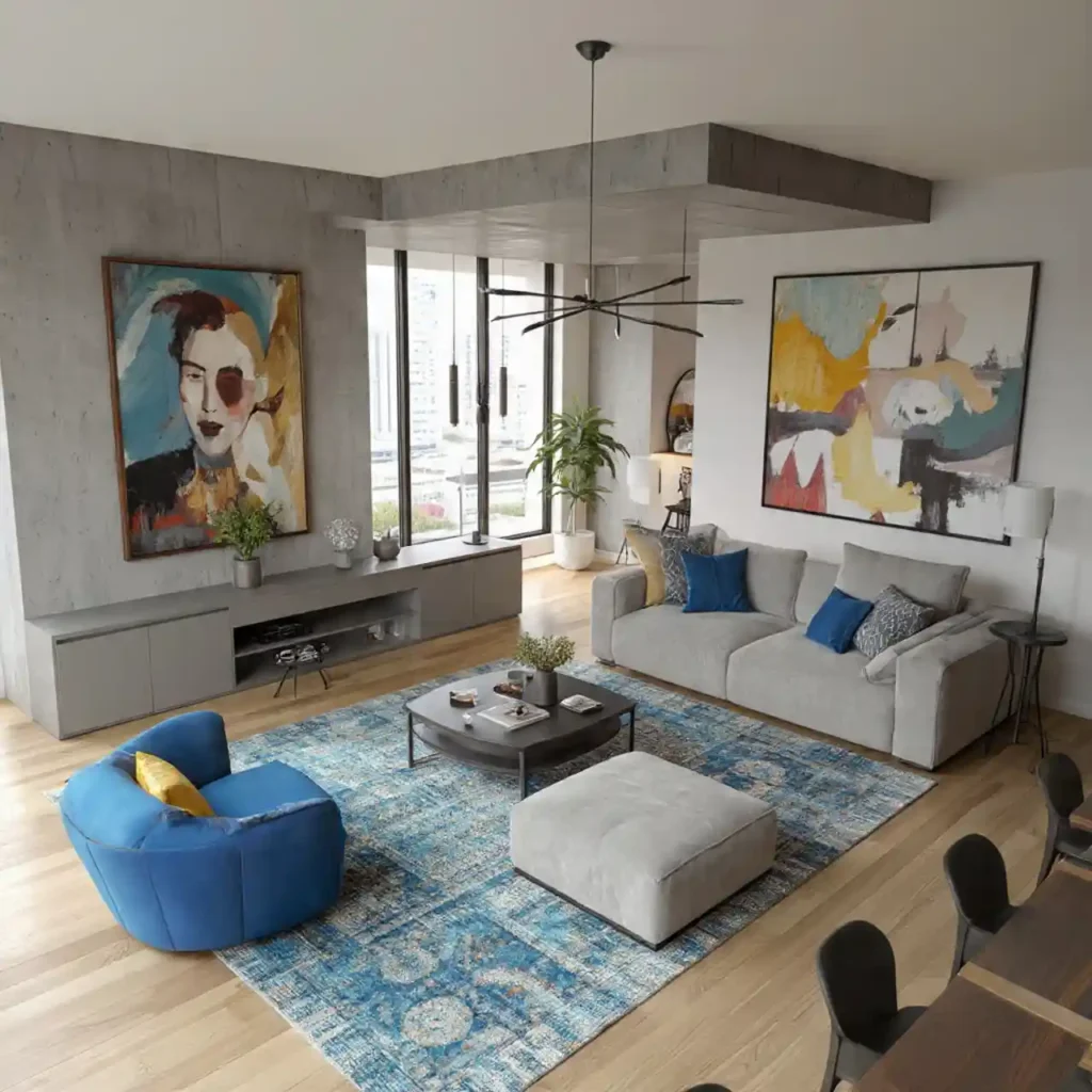 29-Open Concept Living Room Idea