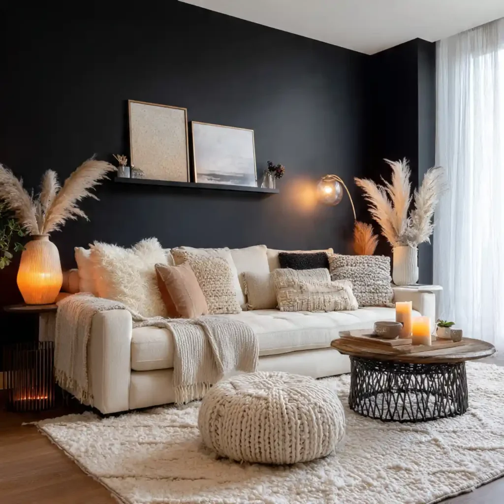 3-Black Living Room Idea