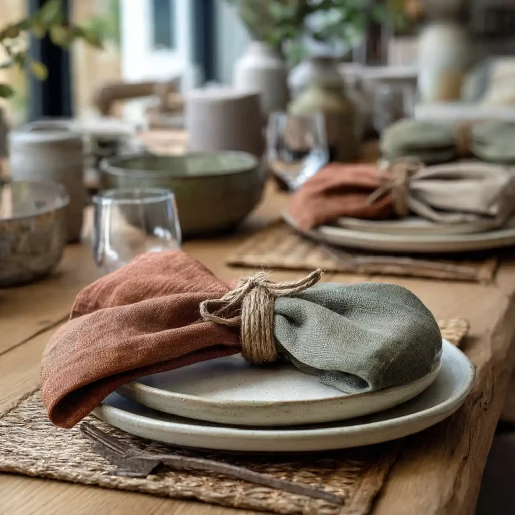 3-Fun Natural Table Setting Idea