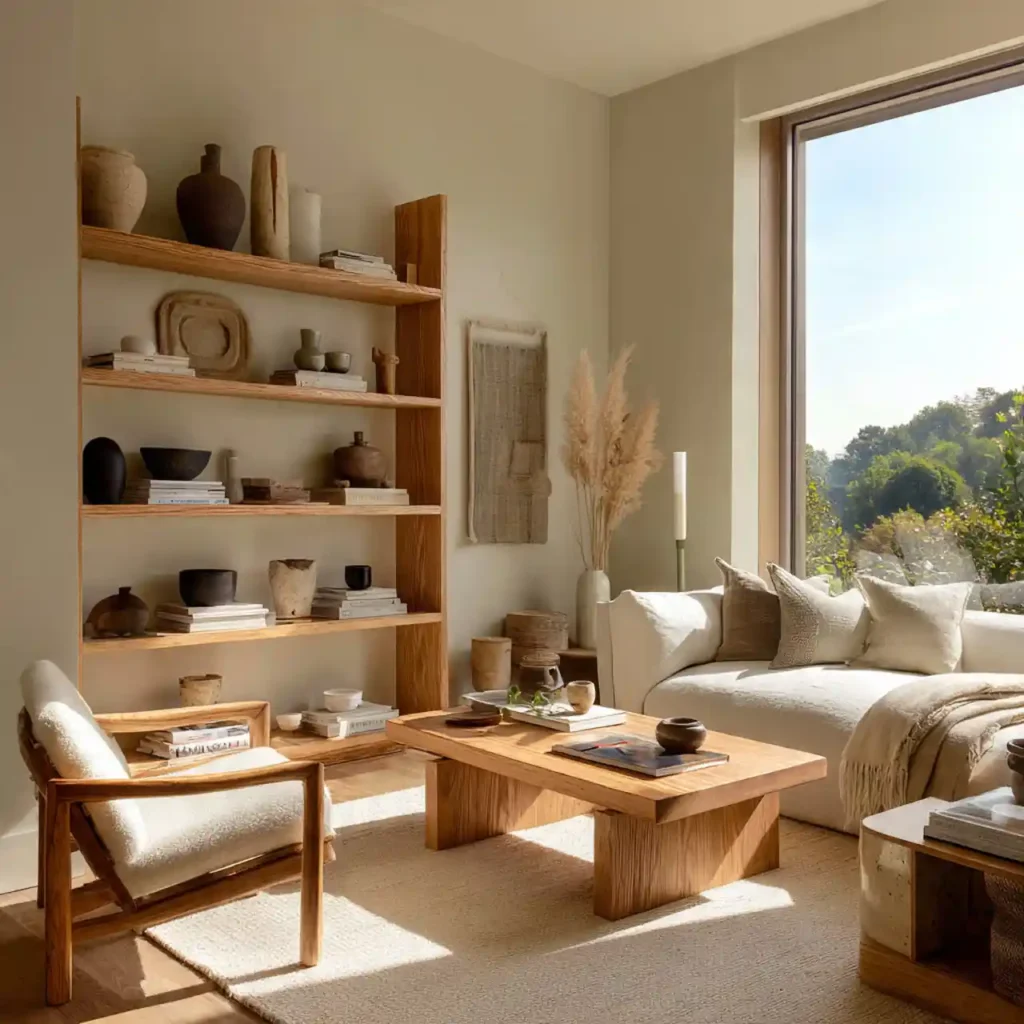 3-Japandi Living Room Idea