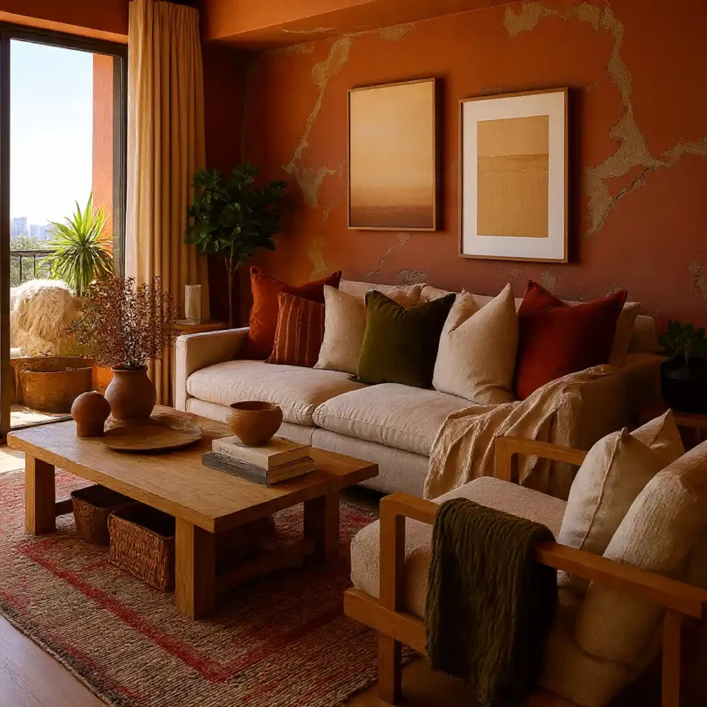 3-Modern Boho Living Room Idea