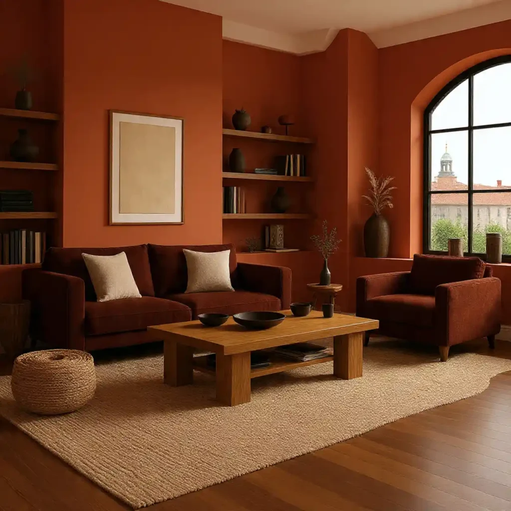4-Earth-Tone Living Room Idea