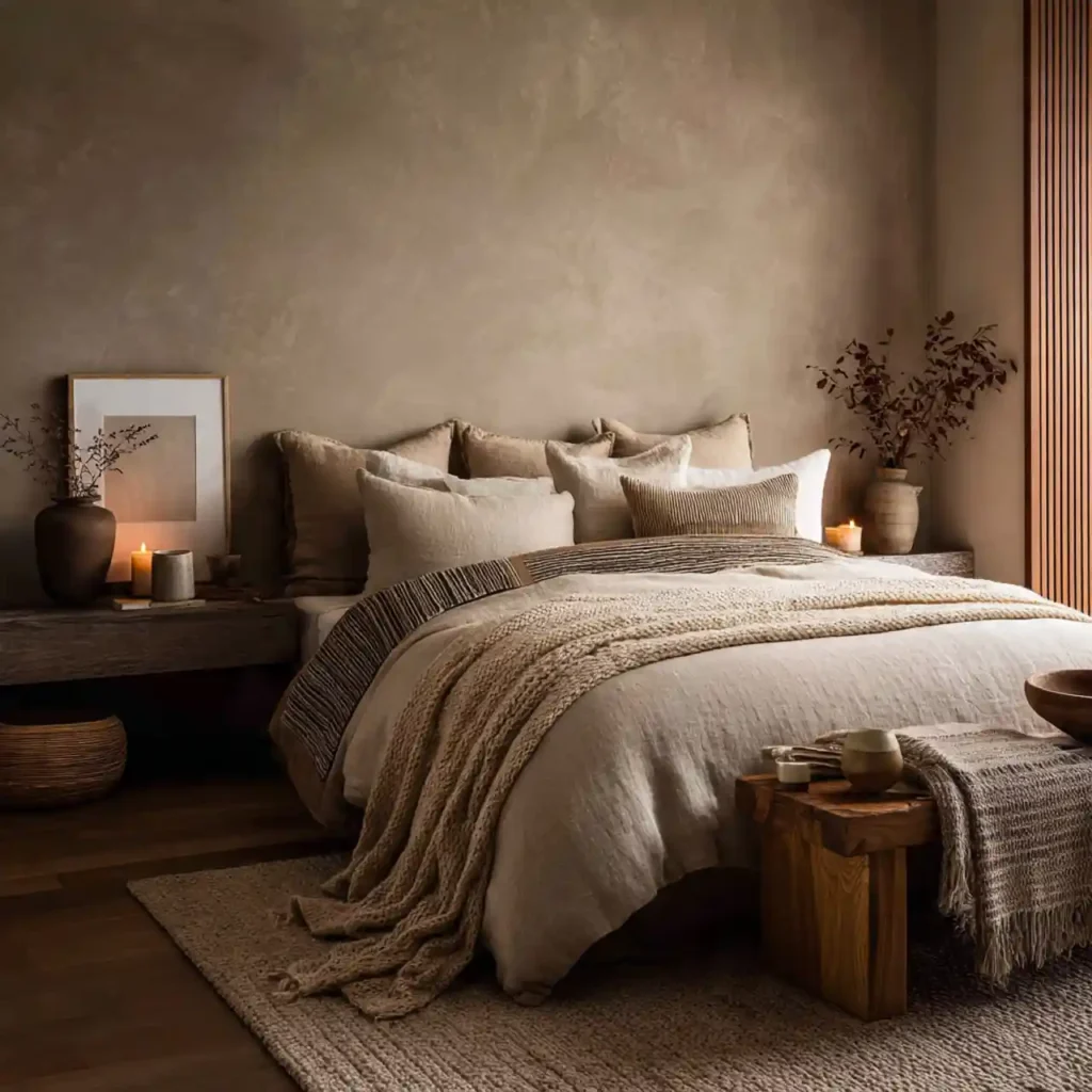 4-Minimalist Japandi Bedroom Idea