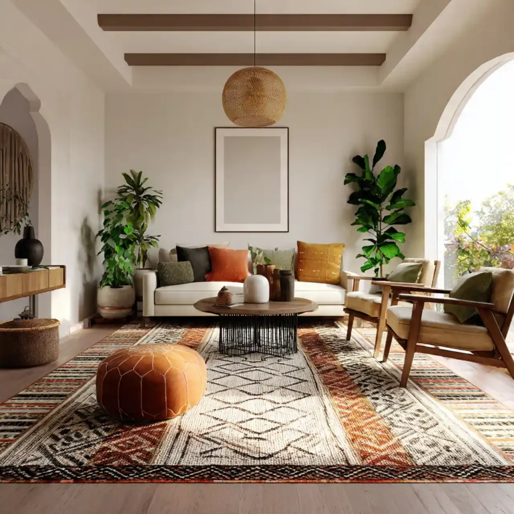 4-Modern Boho Living Room Idea