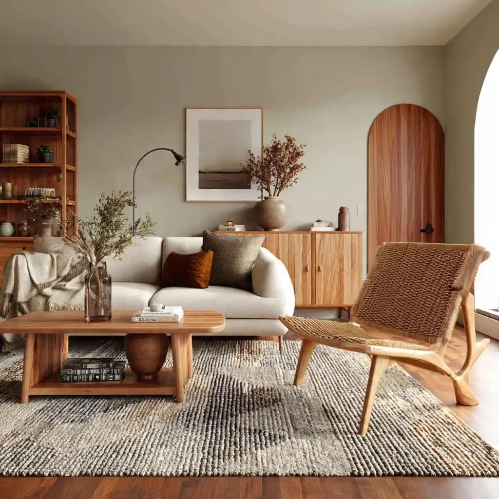 5-Earth-Tone Living Room Idea
