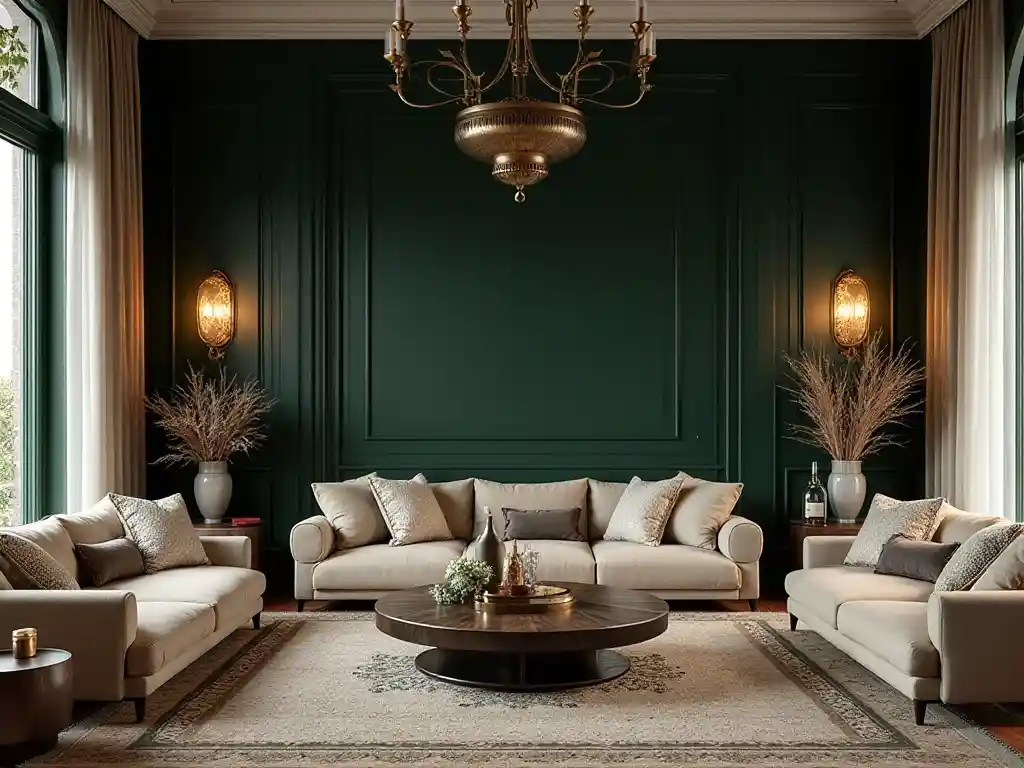 5--Green Living Room Idea
