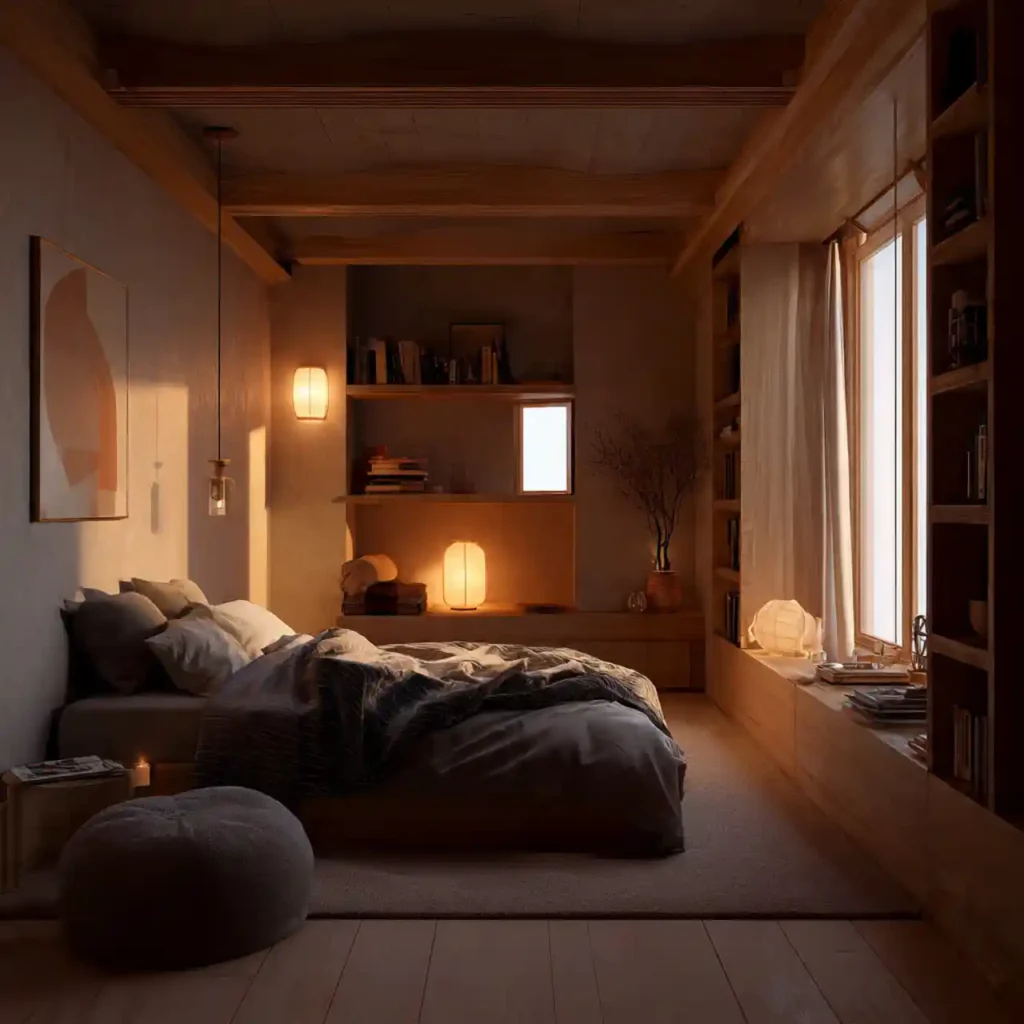5-Minimalist Japandi Bedroom Idea