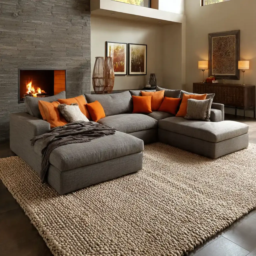 5-Modern Beige Living Room Idea