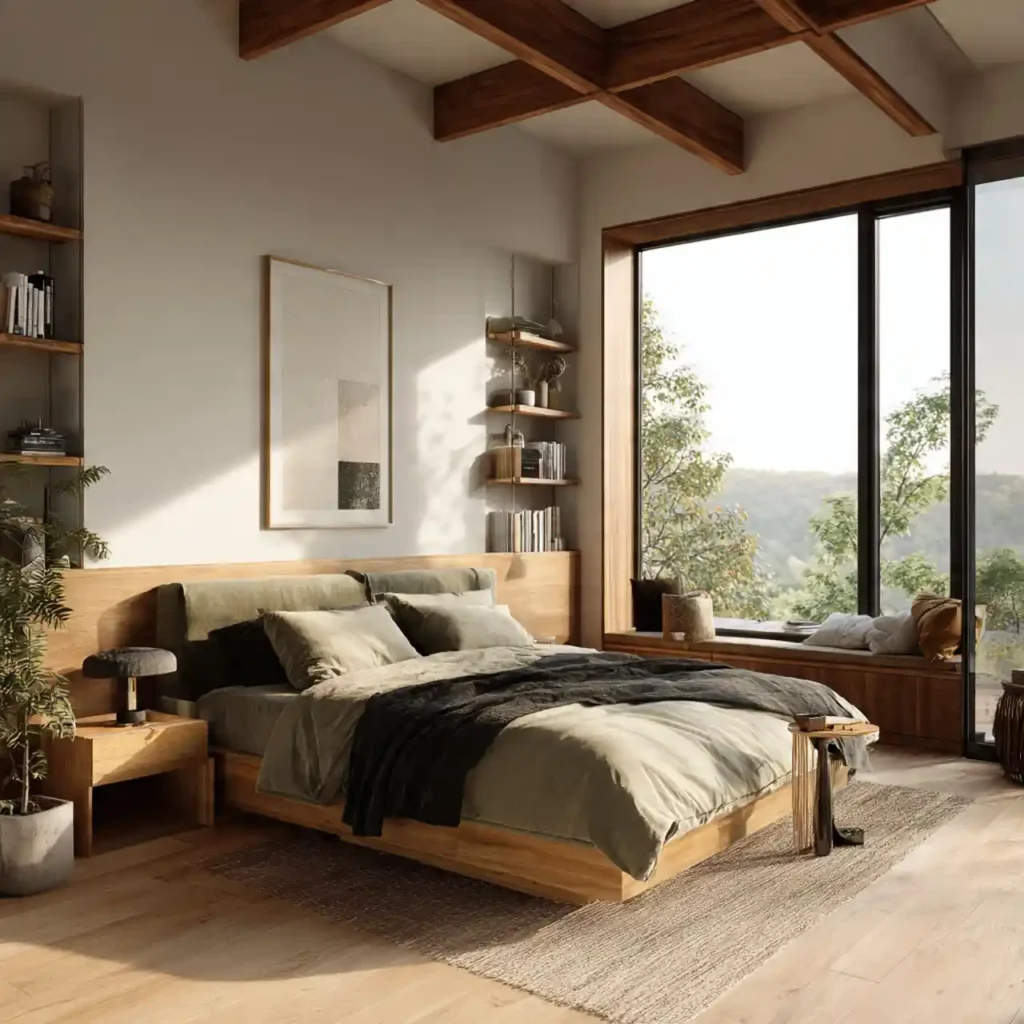 5-Modern Japandi Bedroom Idea