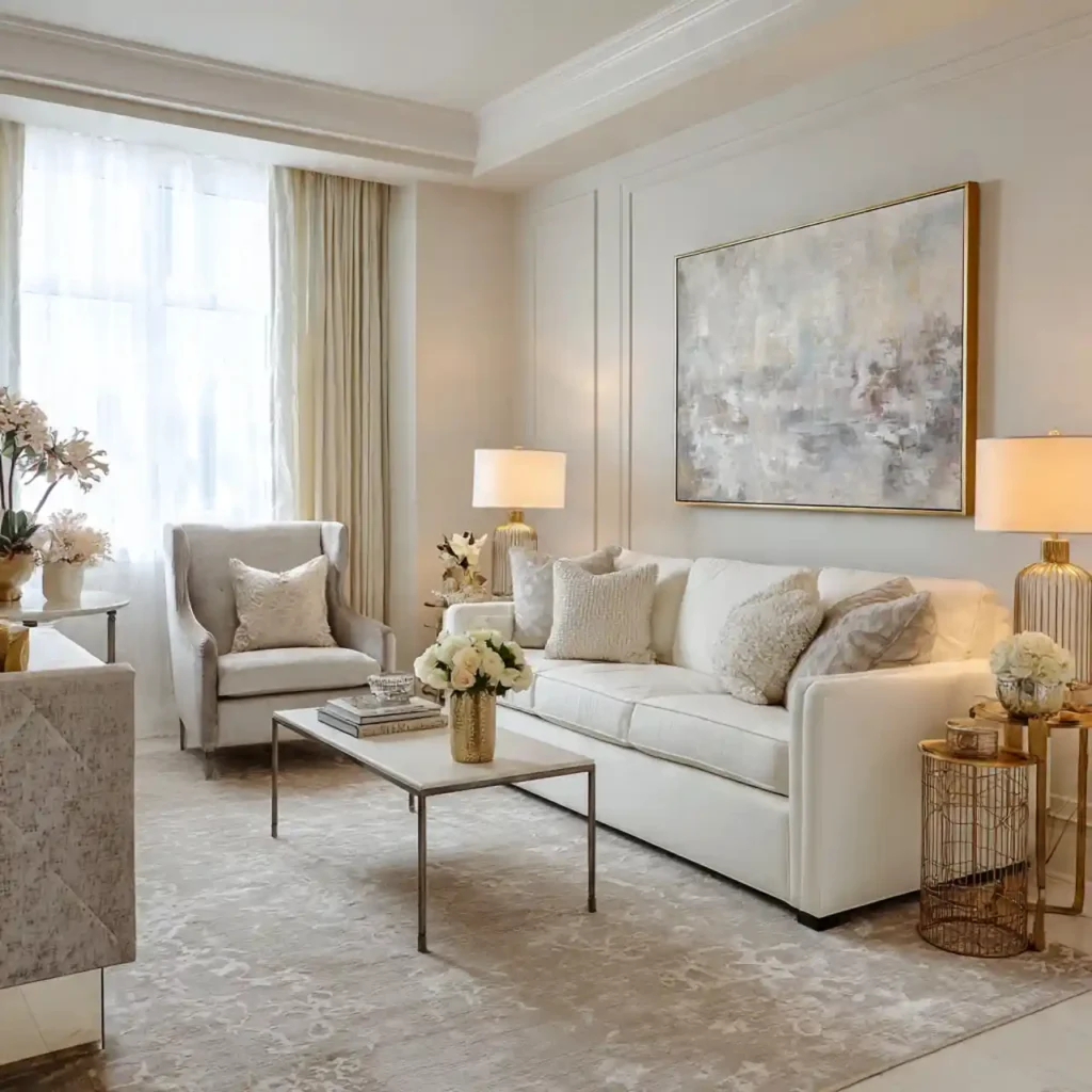 5-White Living Room Idea