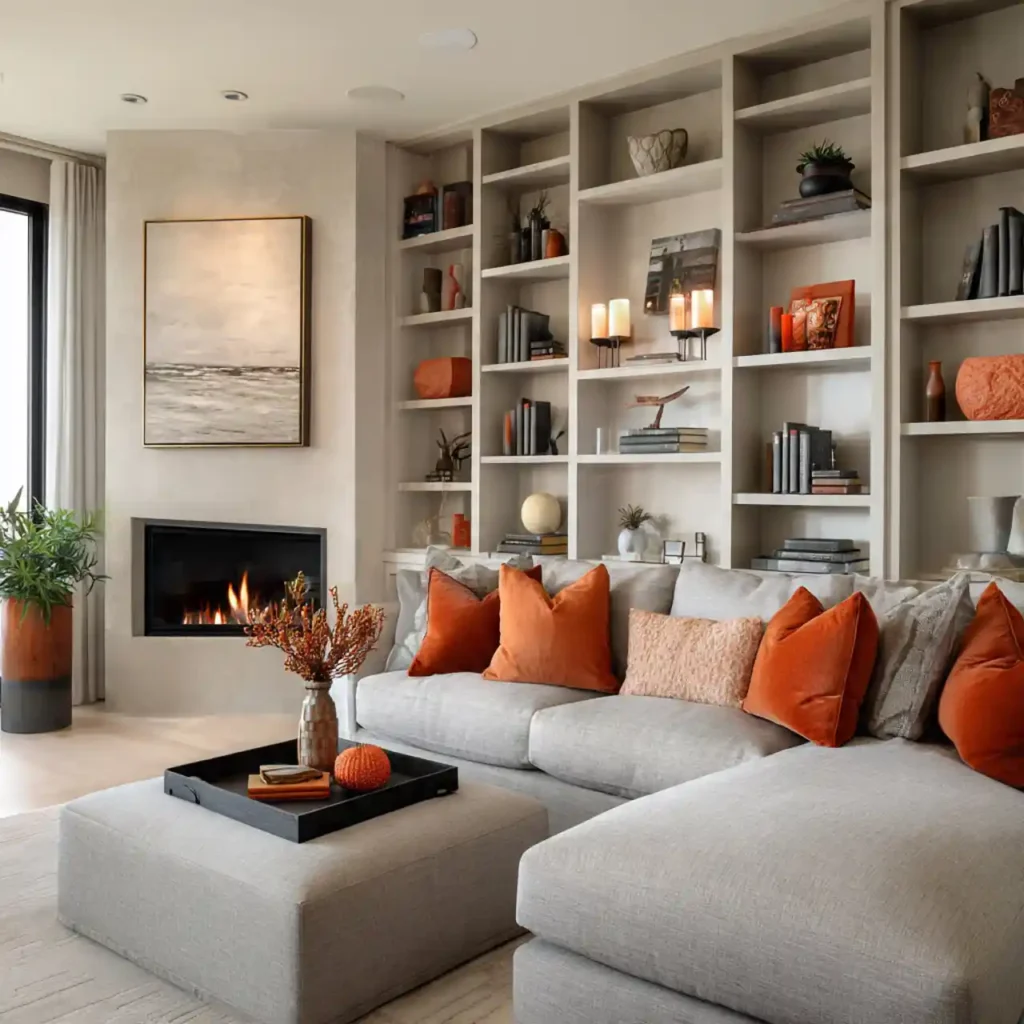 6-Modern Beige Living Room Idea