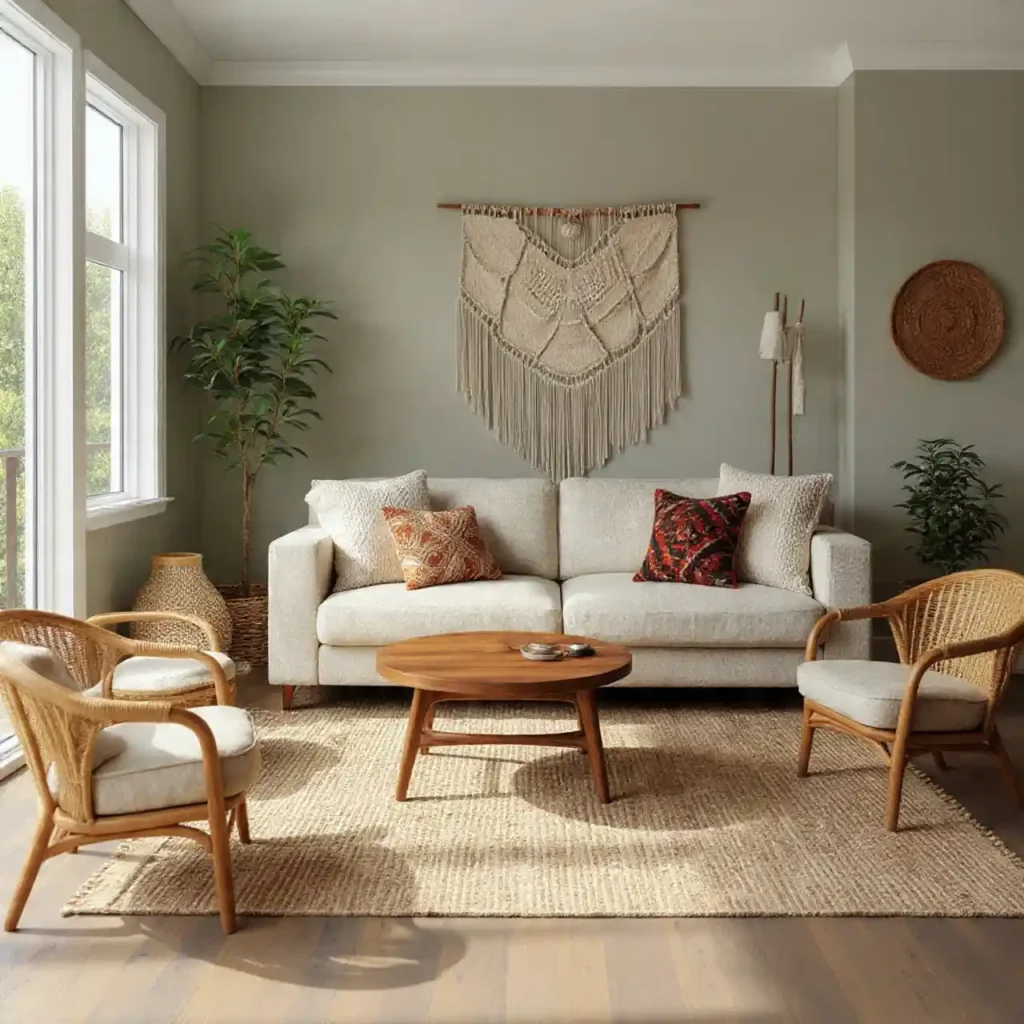 6-Modern Boho Living Room Idea