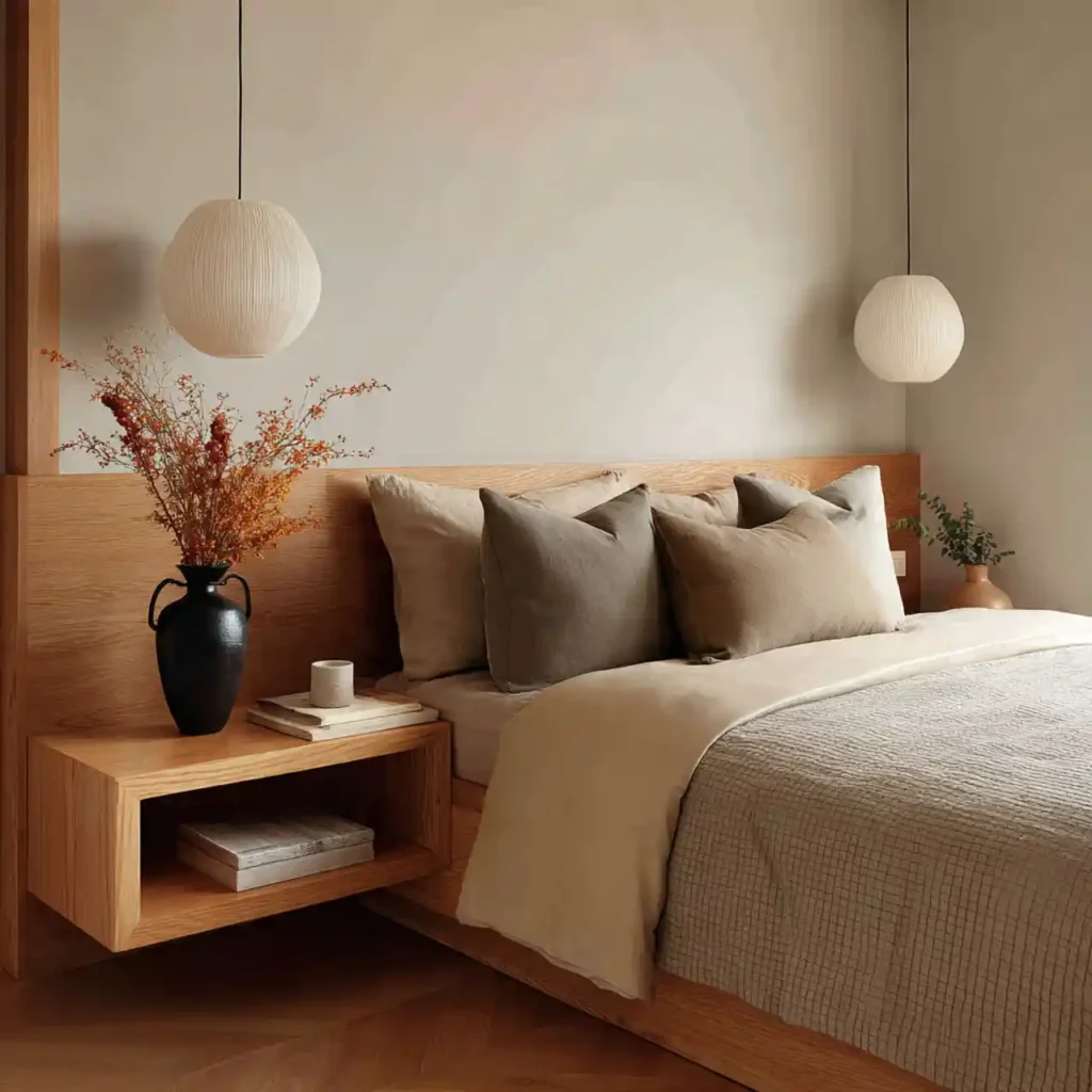 6-Modern Japandi Bedroom Idea