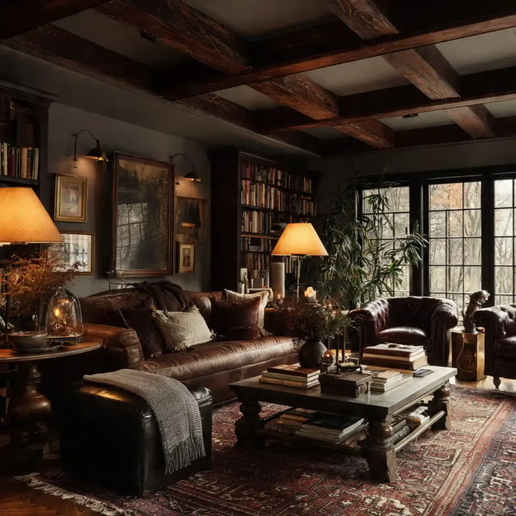 7-Budget-Friendly Dark Cottagecore House Interior Idea