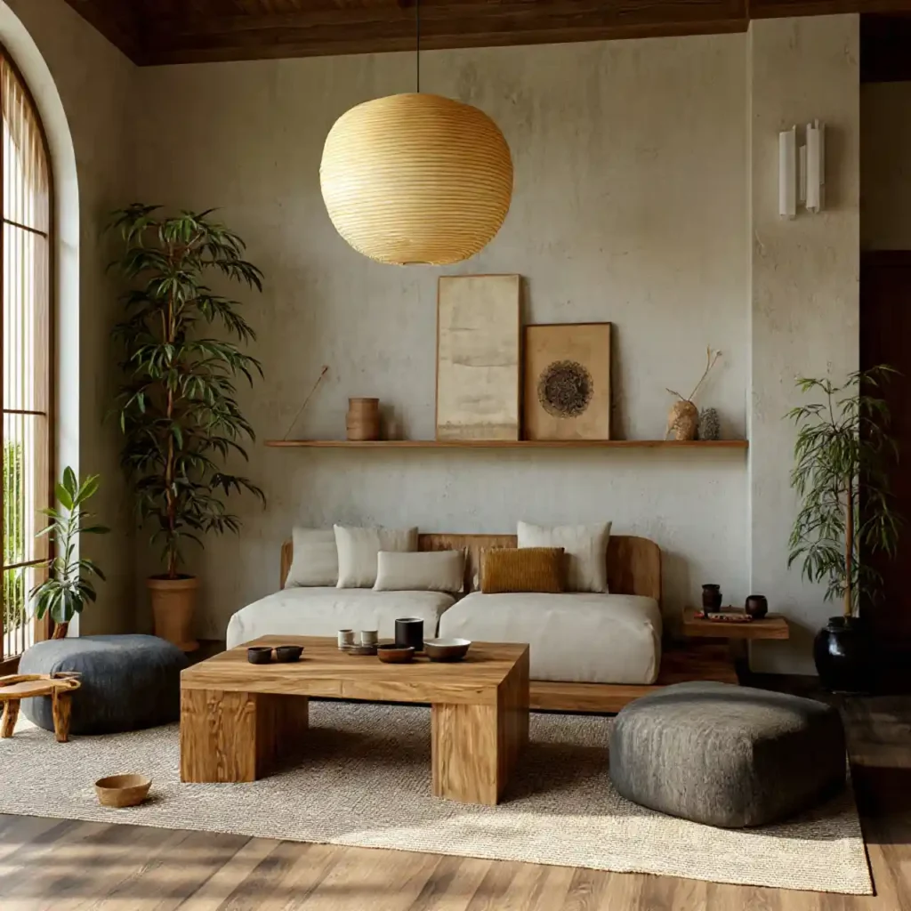 7-Japandi Living Room Idea