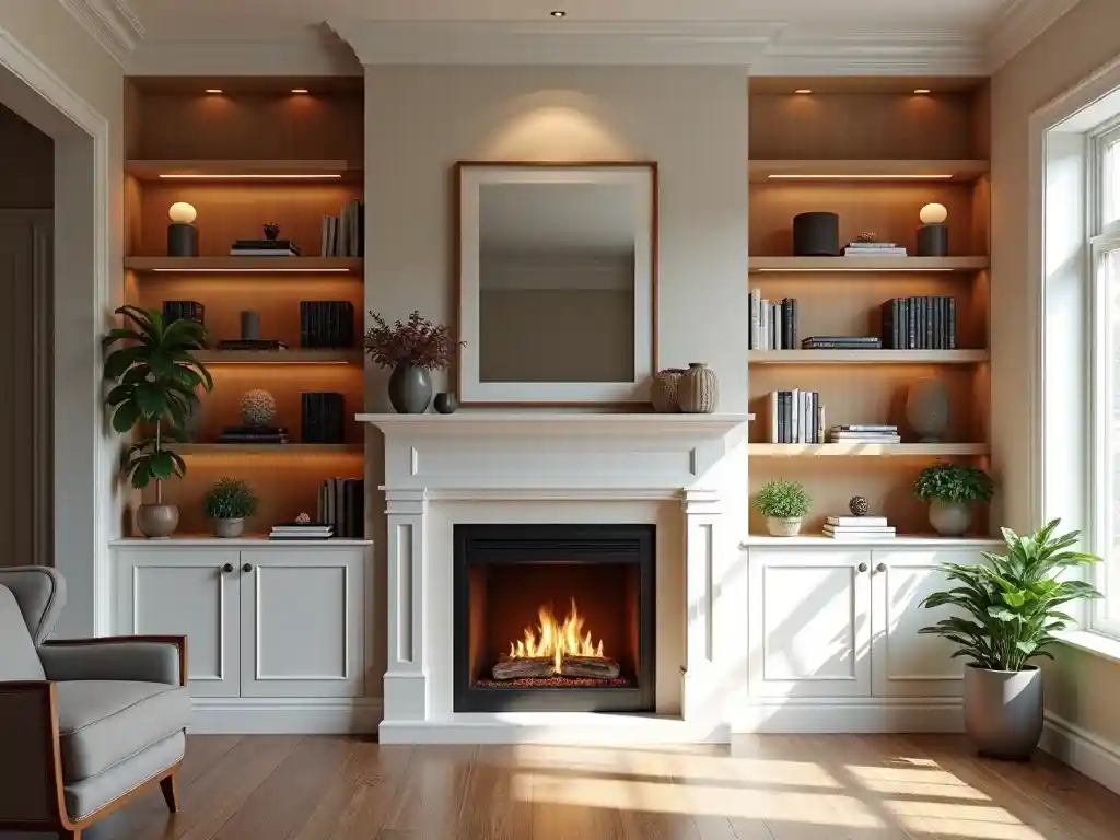 7-Living Room Fireplace Decor Idea