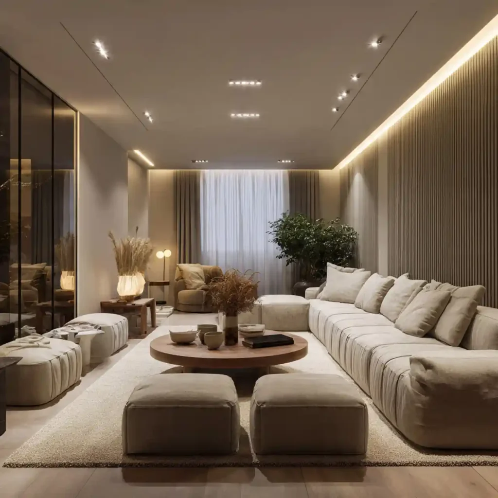 7-Long Narrow Living Room Idea