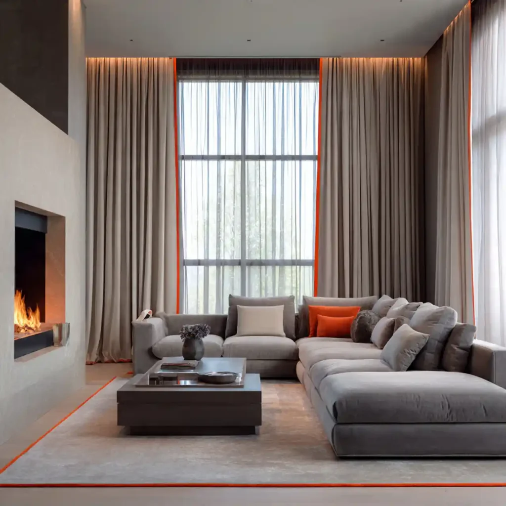 7-Modern Beige Living Room Idea