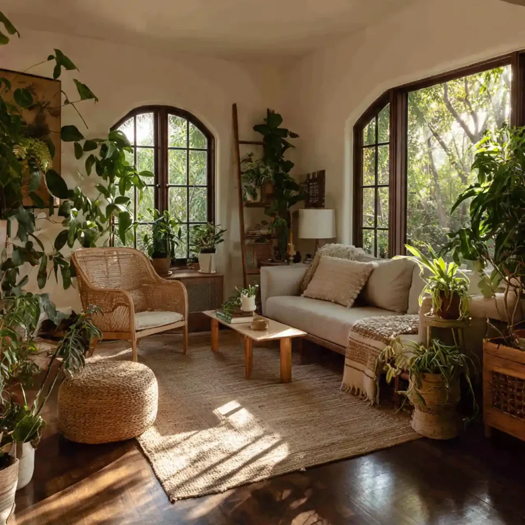 7-Modern Boho Living Room Idea